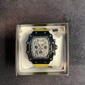 Invicta Activa Fury Men’s Watch-44.3mm MOD-ACW2305-011 Black&Green Skeleton(NWT)